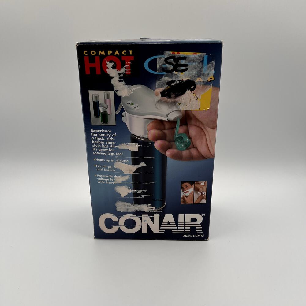 CONAIR Vtg Compact Hot Gel Cap Shaving System HGM15 with Original Box